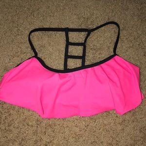 Hot pink flowy swim top!